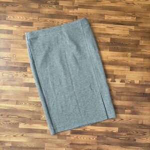 Loft Women’s Gray Pencil Skirt with Slit Small